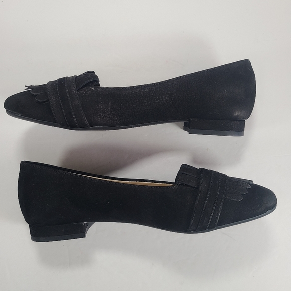 Alex Marie Black Suede Moccasin Flats Women's Size 7.5 - Picture 9 of 11
